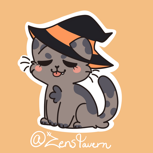 Witchy Kitten Sticker