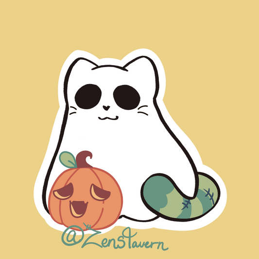 Ghost Kitten Sticker